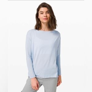 Lululemon Back In Action Long Sleeve Daydream Size 6